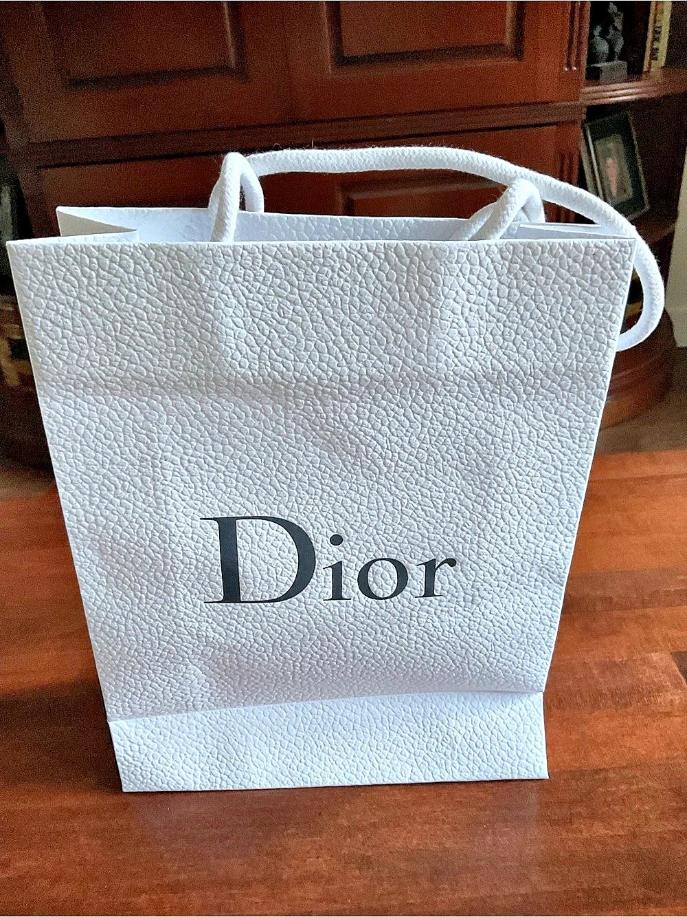 Dior Textured Tote in White